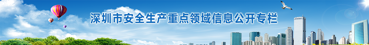 深圳市安全生产重点领域信息公开专栏